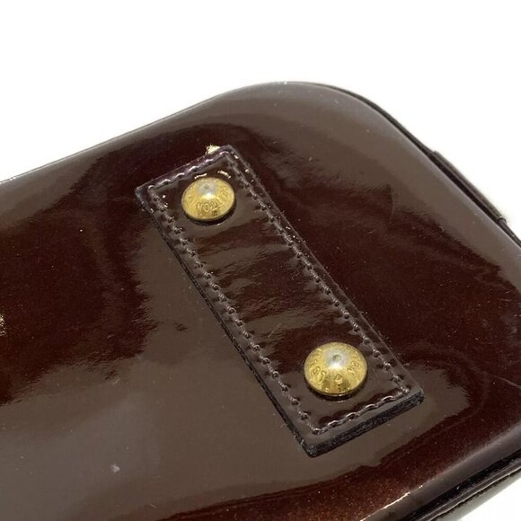 100% Authentic LOUIS VUITTON Alma BB Amarante Monogram Vernis Handbag 685-082924 - Picture 7 of 14